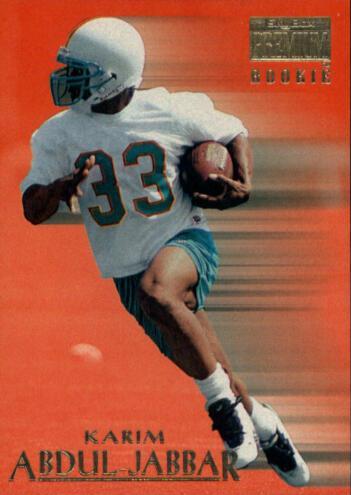 Karim Abdul Jabbar #179 Football Cards 1996 Skybox Premium