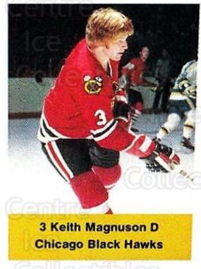 Keith Magnuson Hockey Cards 1974 NHL Action Stamps