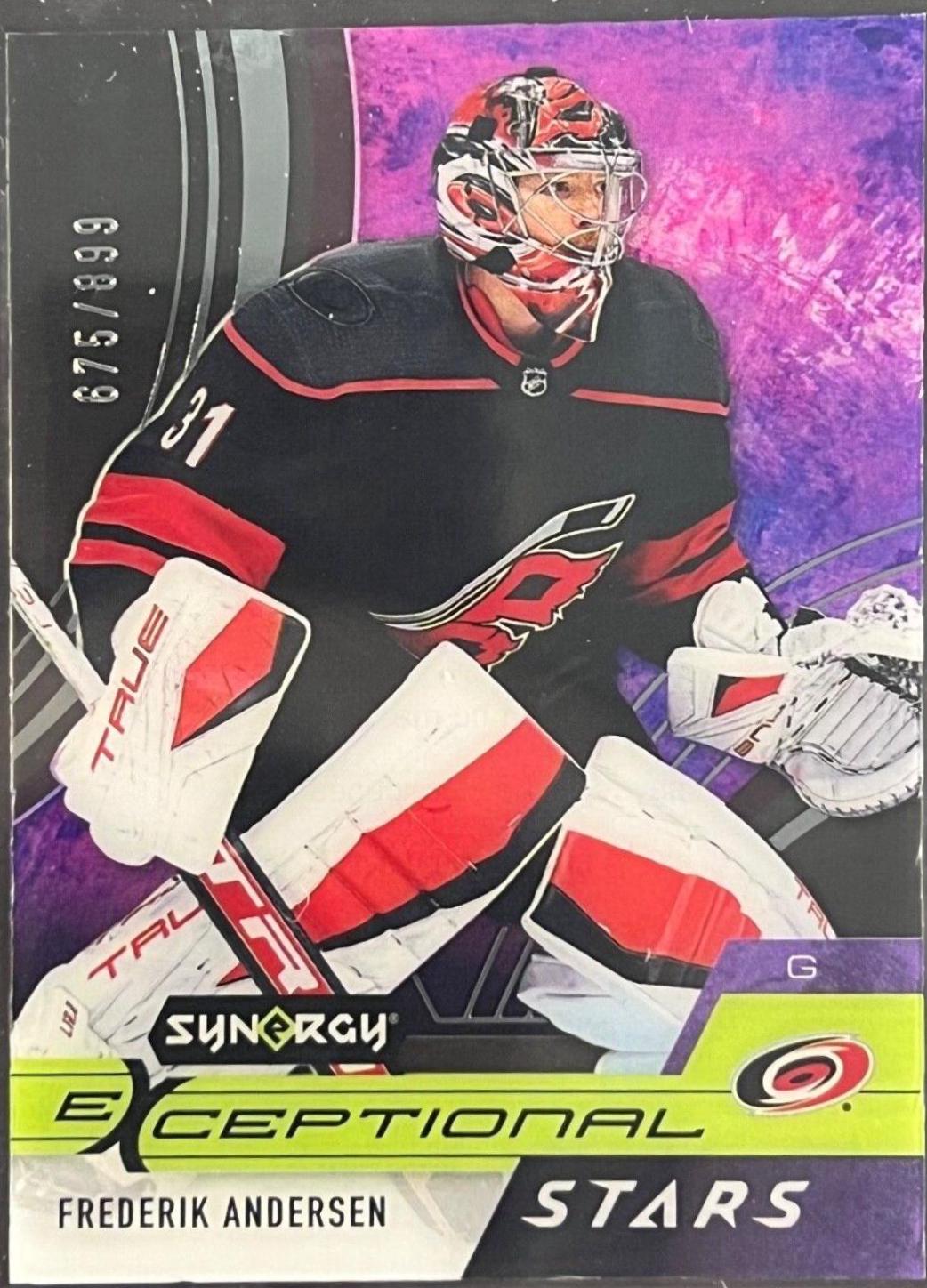 Frederik Andersen #ES-FA Hockey Cards 2021 Upper Deck Synergy Exceptional Stars