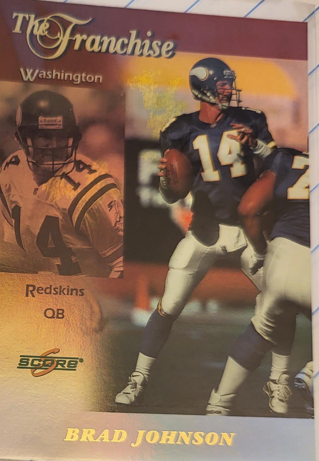 Brad Johnson #9 Football Cards 1999 Panini Score Franchise