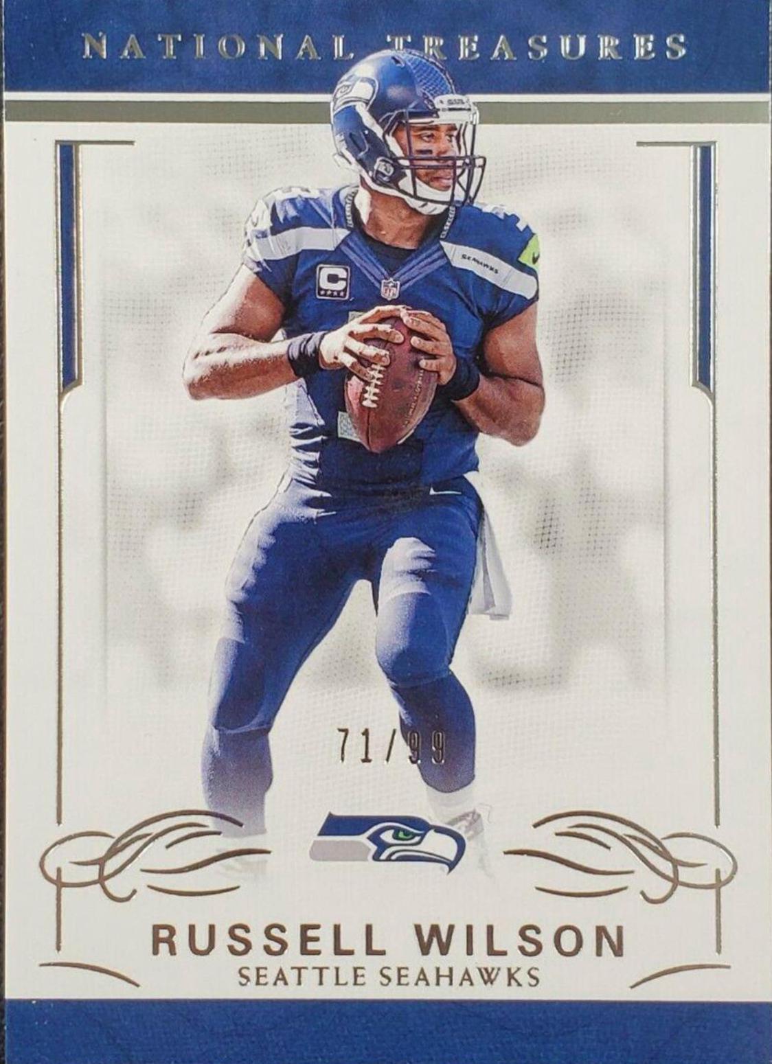 Russell Wilson #89 Football Cards 2016 Panini National Treasures