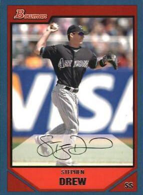 Stephen Drew #5 Baseball Cards 2007 Bowman