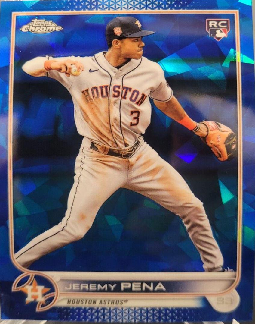 Jeremy Pena #US253 Baseball Cards 2022 Topps Chrome Update Sapphire