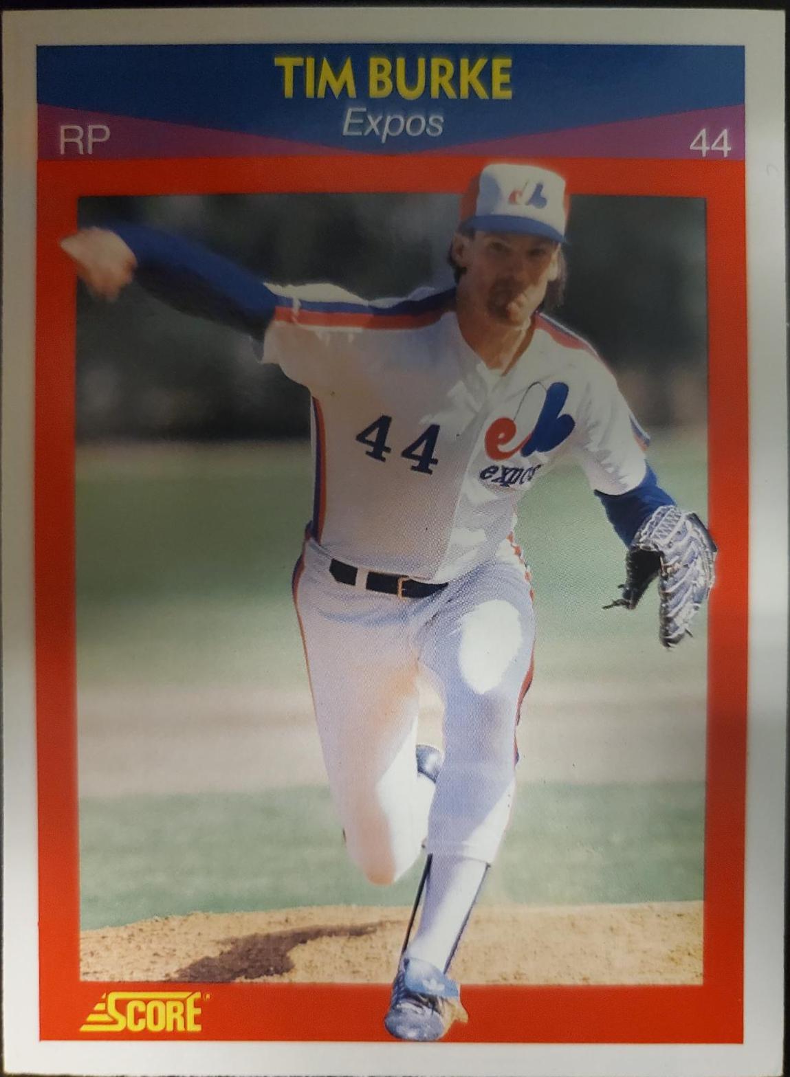 Tim Burke #34 Baseball Cards 1990 Score Superstars