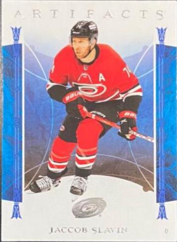 Jaccob Slavin #2 Hockey Cards 2022 Upper Deck Artifacts