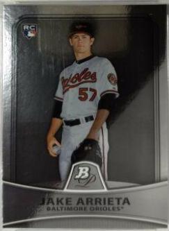 Jake Arrieta #11 Baseball Cards 2010 Bowman Platinum