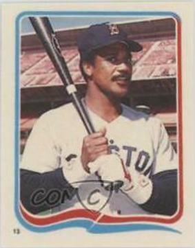 Jim Rice #13 Baseball Cards 1985 Fleer Star Stickers