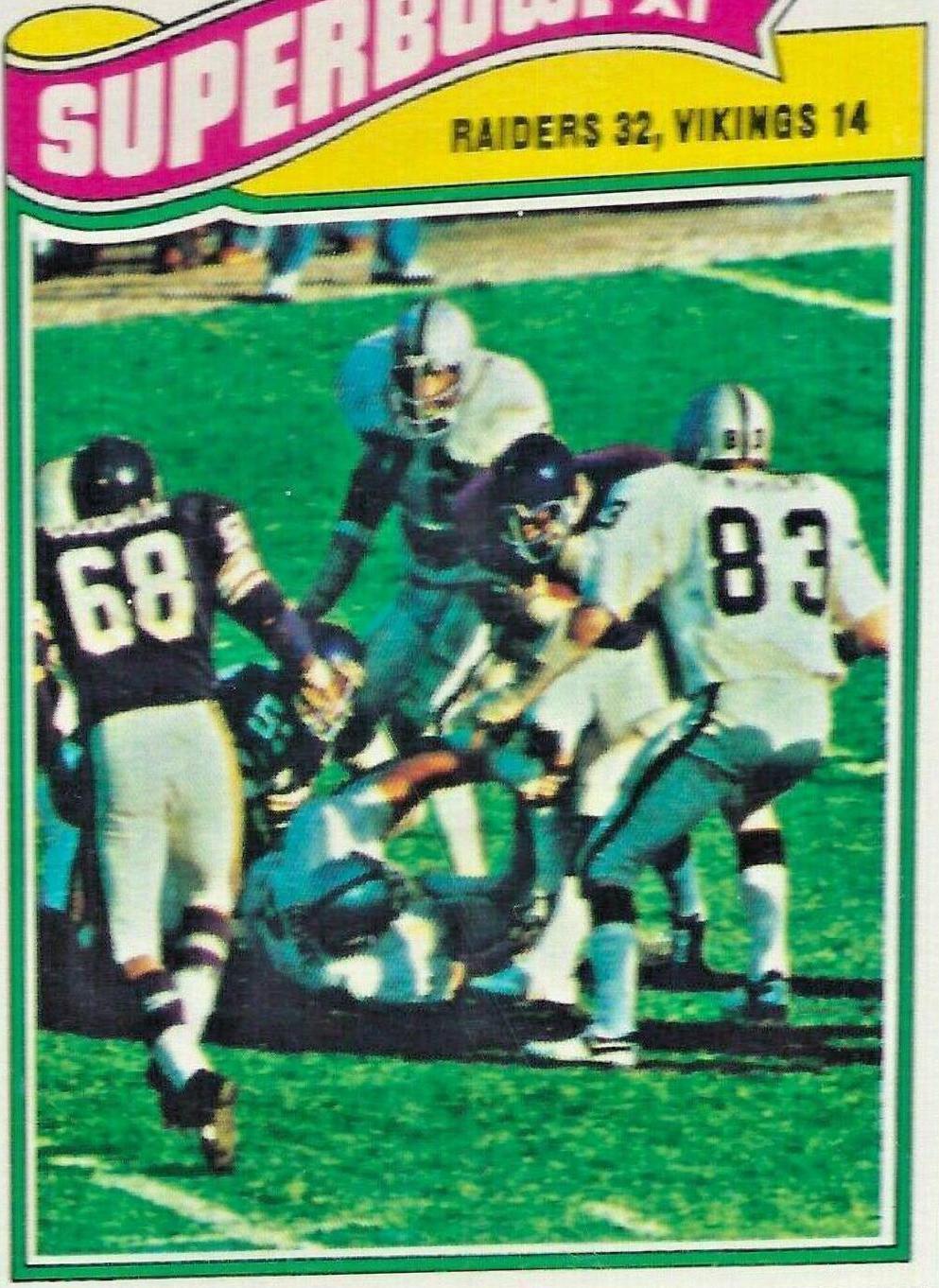 Super Bowl XI #528 Football Cards 1977 Topps