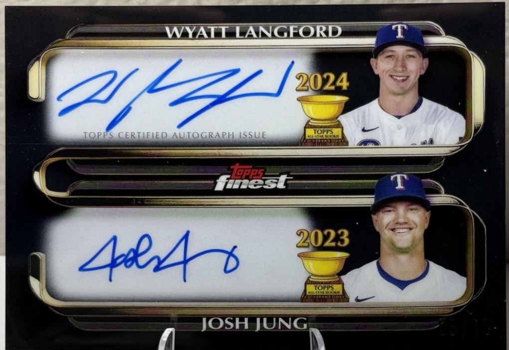 Wyatt Langford / Josh Jung [Black Refractor] #RCDA-LJ