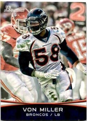 Von Miller #33 Football Cards 2012 Bowman