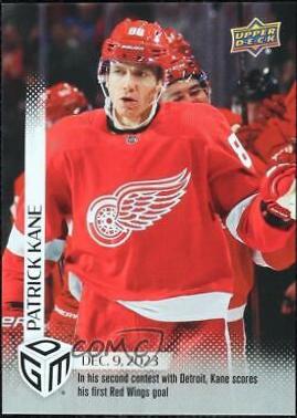 Patrick Kane #33 Hockey Cards 2023 Upper Deck Game Dated Moments