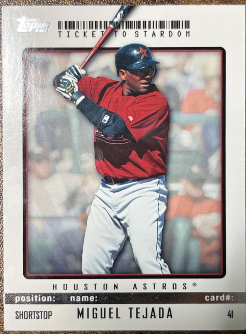 Miguel Tejada #42 Baseball Cards 2009 Topps Ticket to Stardom