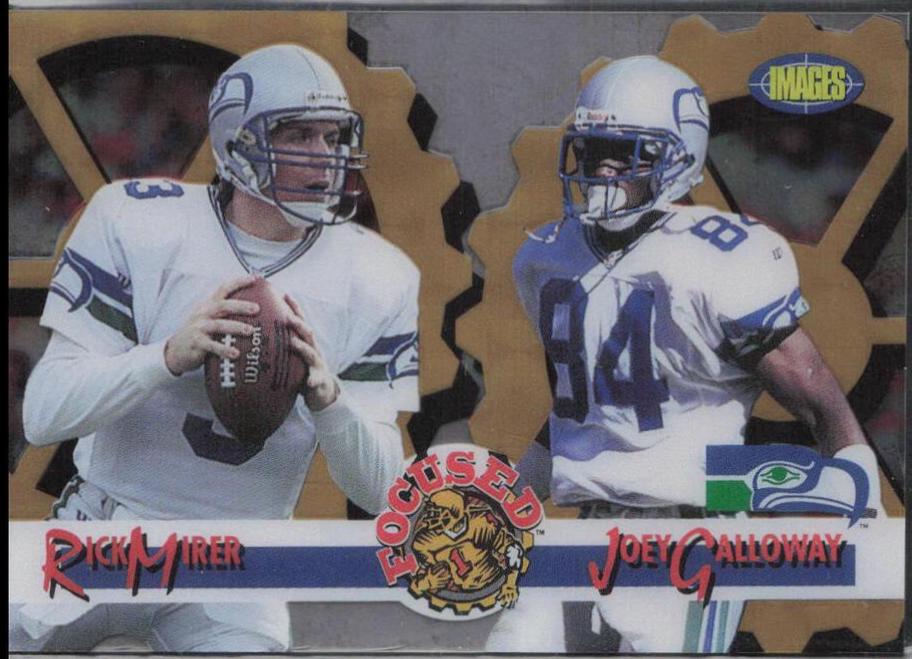 Joey Galloway / Rick Mirer #F-26 Football Cards 1995 Classic Images Limited Focused Gold