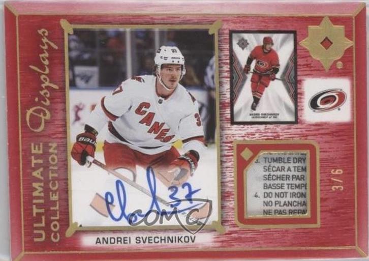 Andrei Svechnikov #UDA-AS 2021 Ultimate Collection Display Auto Jersey Hockey