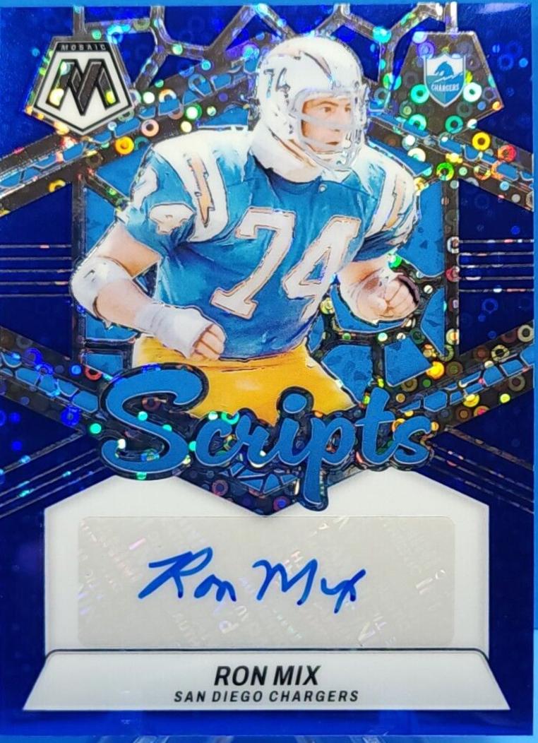 Ron Mix #SC-RMX Football Cards 2024 Panini Mosaic Scripts