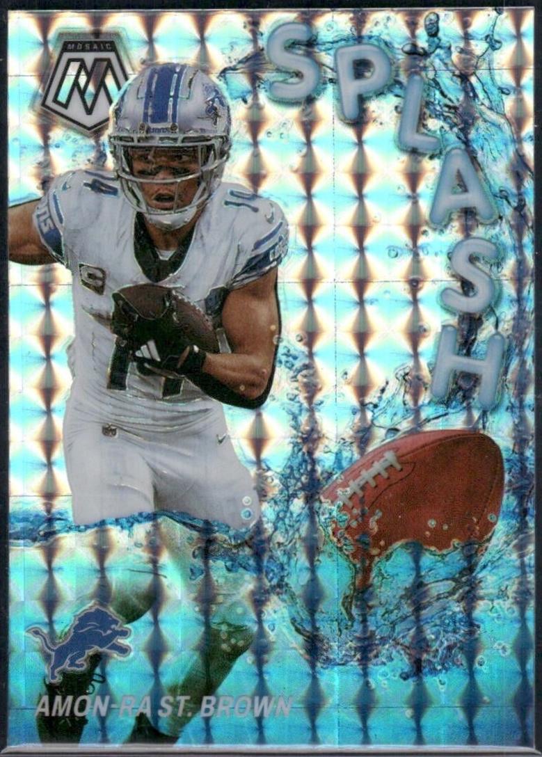 Amon-Ra St. Brown #SS-ASB Football Cards 2024 Panini Mosaic Splash
