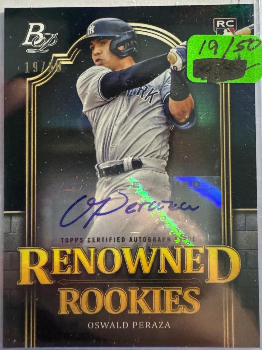 Oswald Peraza [Autograph] #RR-6