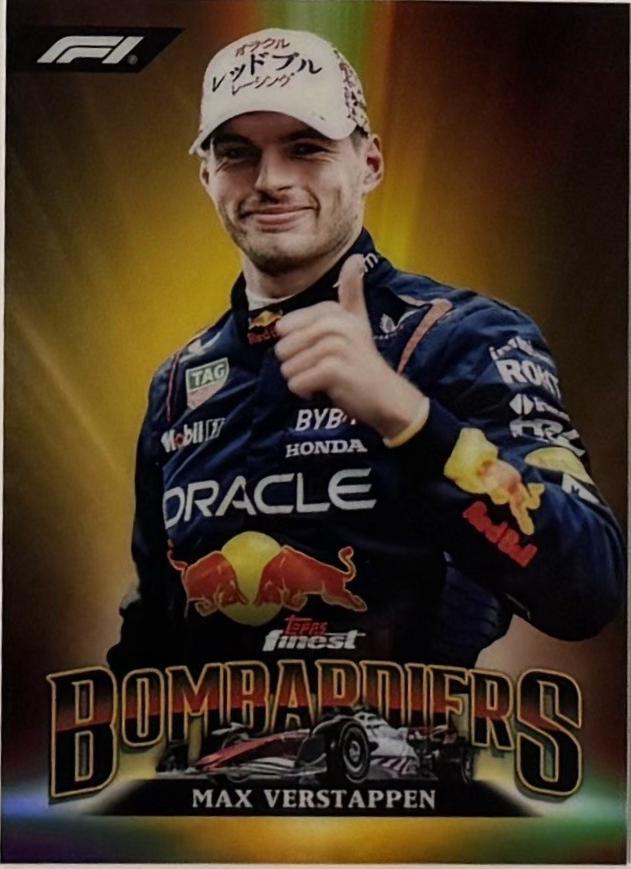 Max Verstappen #BB-1 Racing Cards 2024 Topps Finest Formula 1 Bombardiers