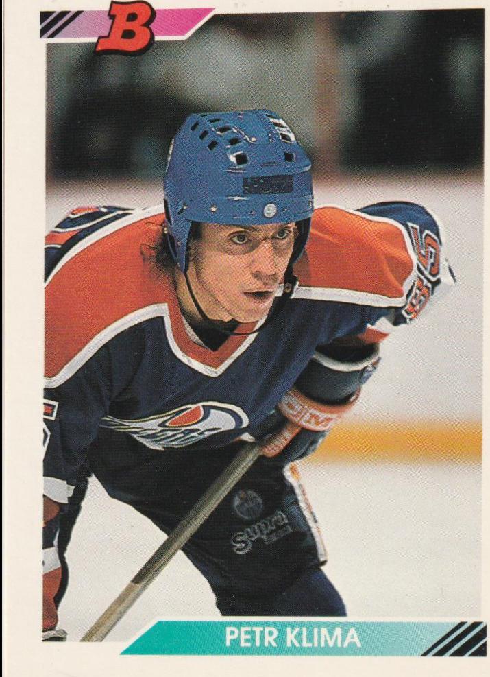 Petr Klima #135 Hockey Cards 1992 Bowman