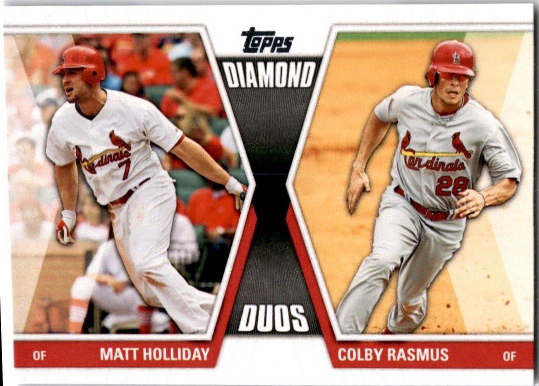 Matt Holliday, Colby Rasmus #DD-12 Baseball Cards 2011 Topps Update Diamond Duos
