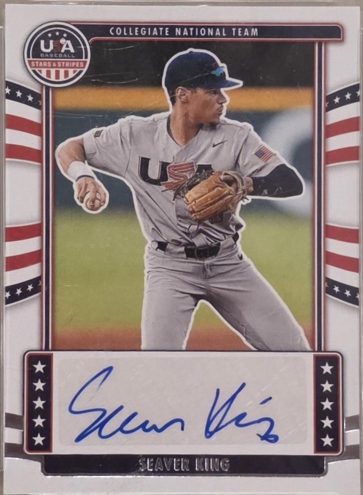 Seaver King #NTS-SK 2024 Panini Stars & Stripes Collegiate National Team Signature Baseball