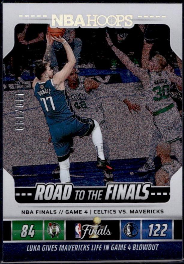 Luka Doncic #5 Basketball Cards 2024 Panini NBA Hoops Road to the Finals NBA Championship