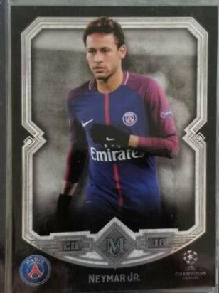 Neymar Jr. #50 Soccer Cards 2017 Topps Museum Collection UEFA Champions League
