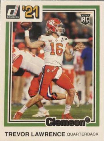 Trevor Lawrence #32 Football Cards 2021 Panini Chronicles Draft Picks