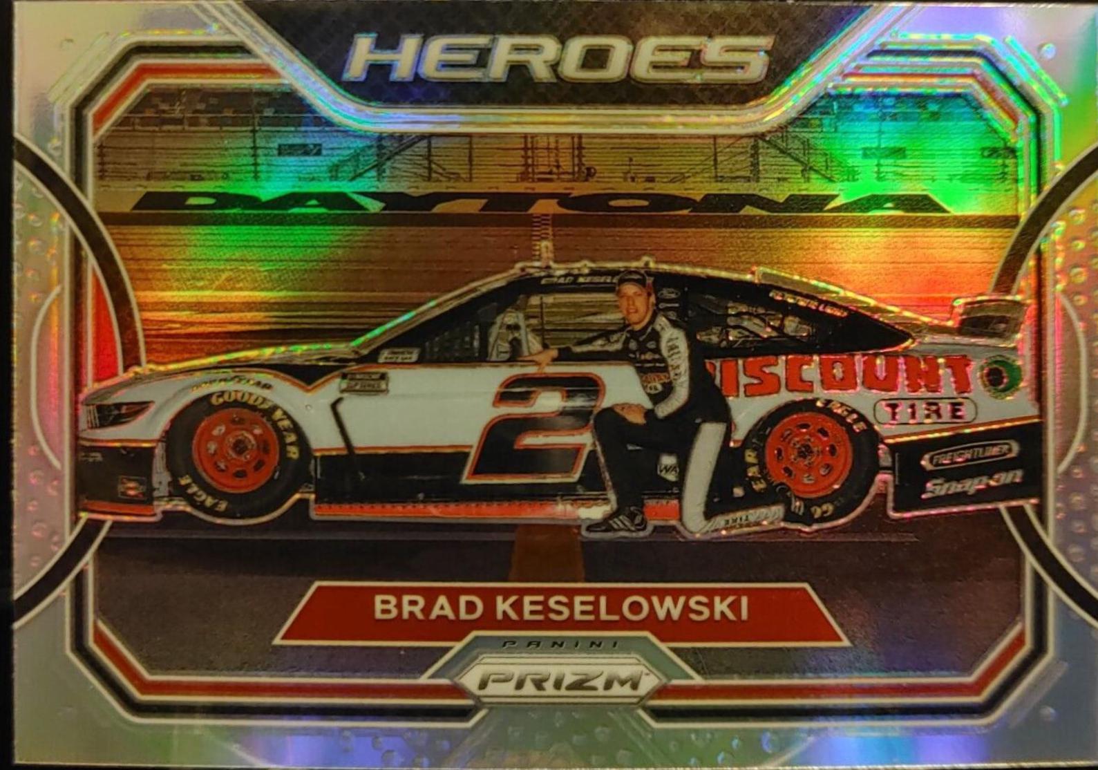 Brad Keselowski #H2 Racing Cards 2021 Panini Prizm Heroes