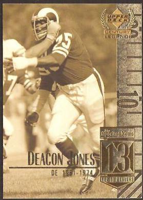 Deacon Jones #13 Football Cards 1999 Upper Deck Century Legends