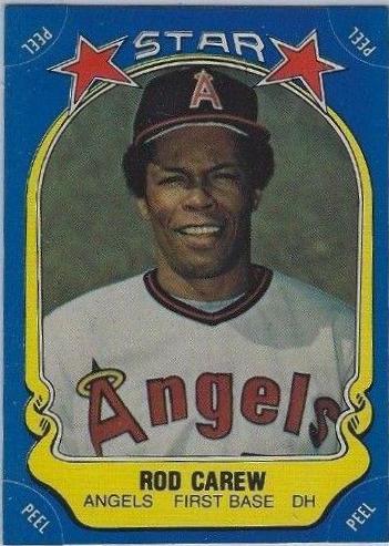 Rod Carew #40 Baseball Cards 1981 Fleer Star Stickers