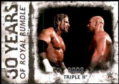 Triple H #RR-13 Wrestling Cards 2018 Topps WWE Undisputed 30 Years of Royal Rumble