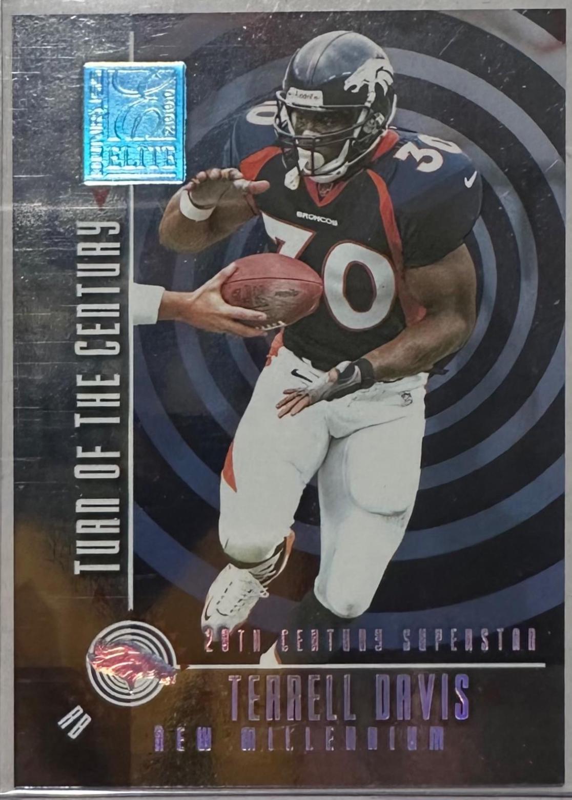 Terrell Davis #TC-13 Football Cards 2000 Panini Donruss Elite Turn of the Century