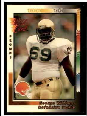 George Williams #410 Football Cards 1992 Wild Card