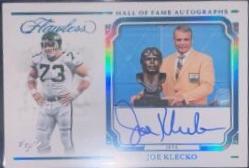 Joe Klecko #9 Football Cards 2023 Panini Flawless Hall of Fame Autograph