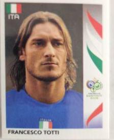 Francesco Totti #338 Soccer Cards 2006 Panini World Cup Germany Sticker