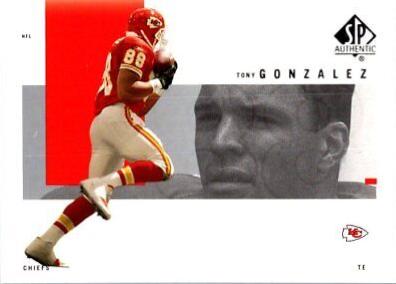 Tony Gonzalez #45 Football Cards 2001 SP Authentic