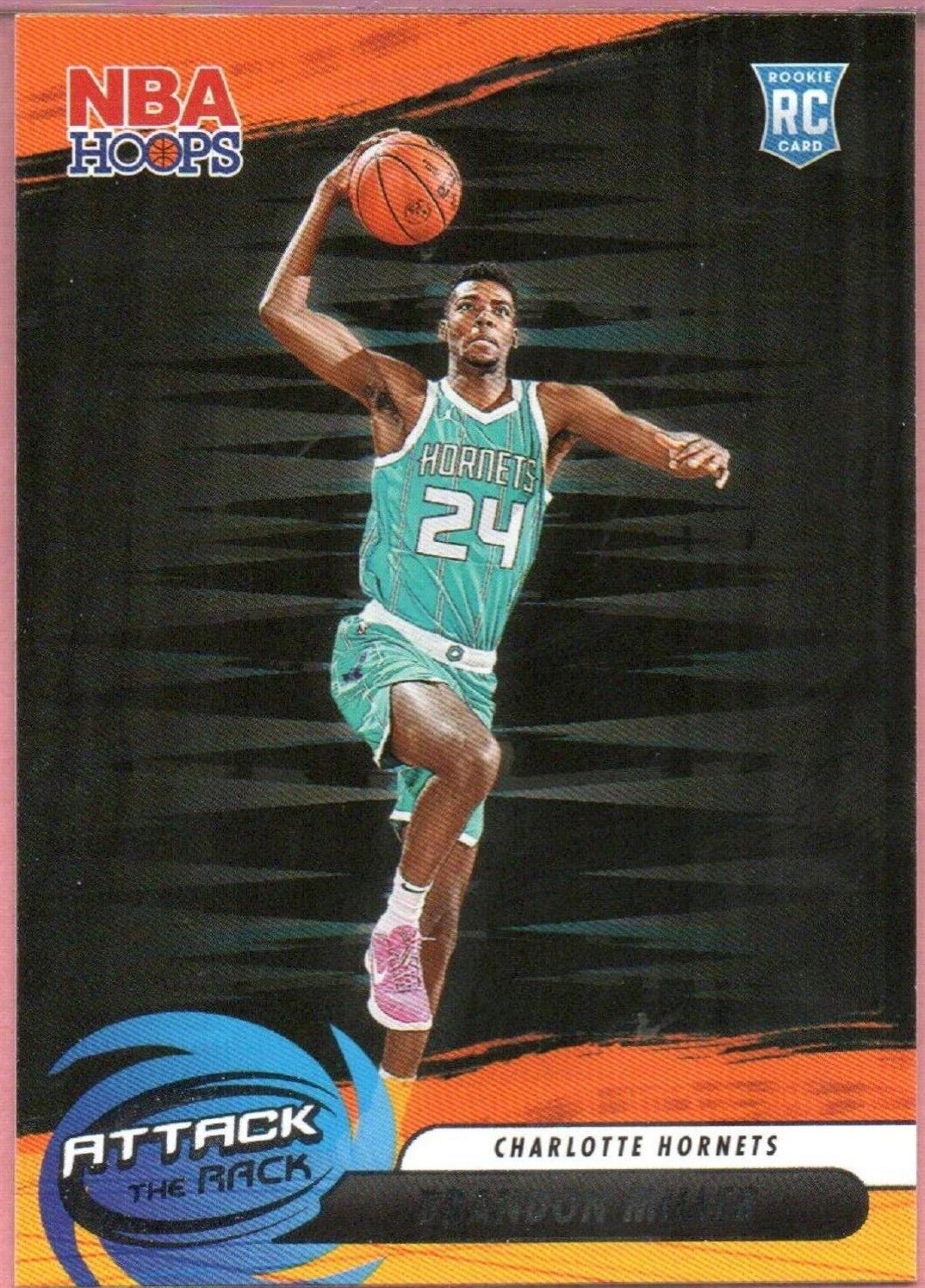 Brandon Miller #5 Basketball Cards 2023 Panini Hoops Attack the Rack