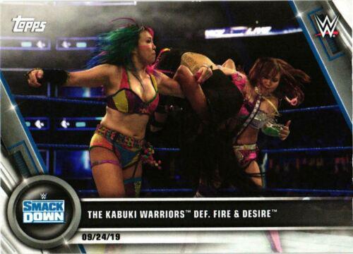 The Kabuki Warriors def. Fire & Desire #87 Wrestling Cards 2020 Topps WWE Women's Division