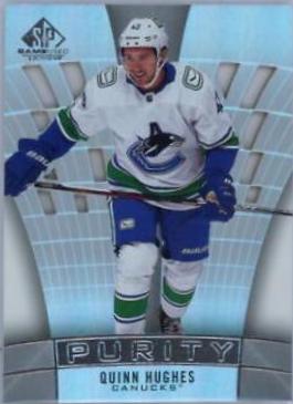 Quinn Hughes #P-30 Hockey Cards 2021 SP Game Used Purity