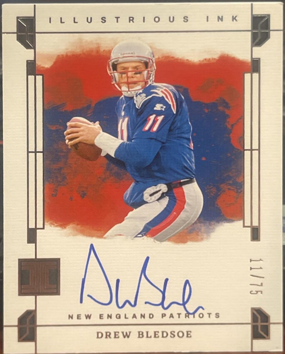 Drew Bledsoe #9 Football Cards 2024 Panini Impeccable Illustrious Ink