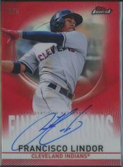 Francisco Lindor [Red Refractor] #FL Baseball Cards 2019 Topps Finest Origins Autograph Prices