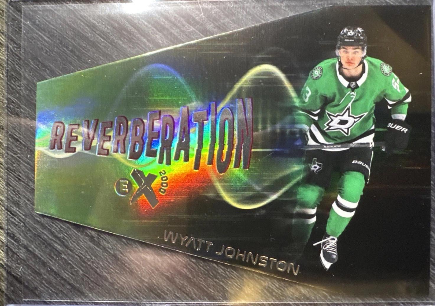 Wyatt Johnston #17 Hockey Cards 2023 SkyBox E-X 2000 Reverberation