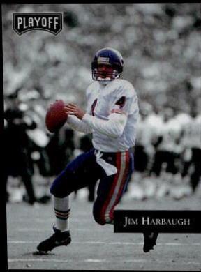 Jim Harbaugh #80 1992 Playoff Football