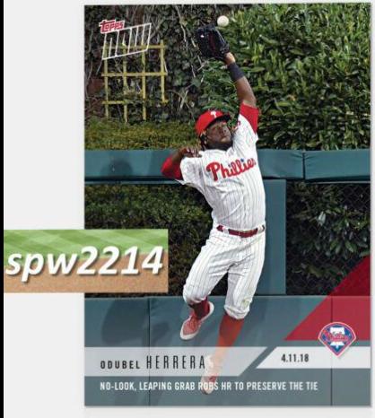 Odubel Herrera #70 Baseball Cards 2018 Topps Now