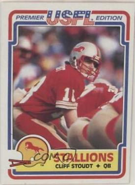 Cliff Stoudt #16 Football Cards 1984 Topps USFL