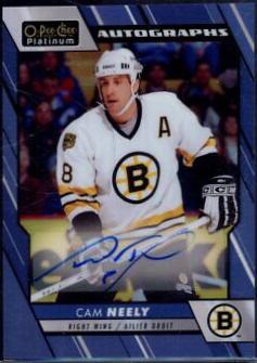 Cam Neely #BA-CN Hockey Cards 2023 O-Pee-Chee Platinum Blue Rainbow Autographs