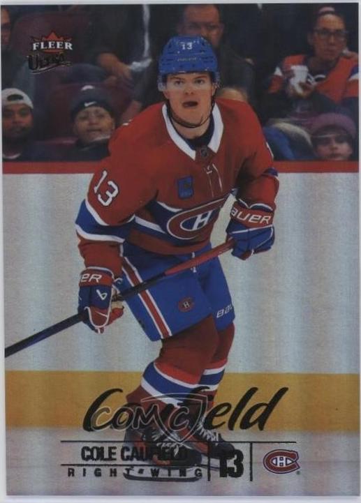 Cole Caufield [Rainbow Foil Autograph] #104