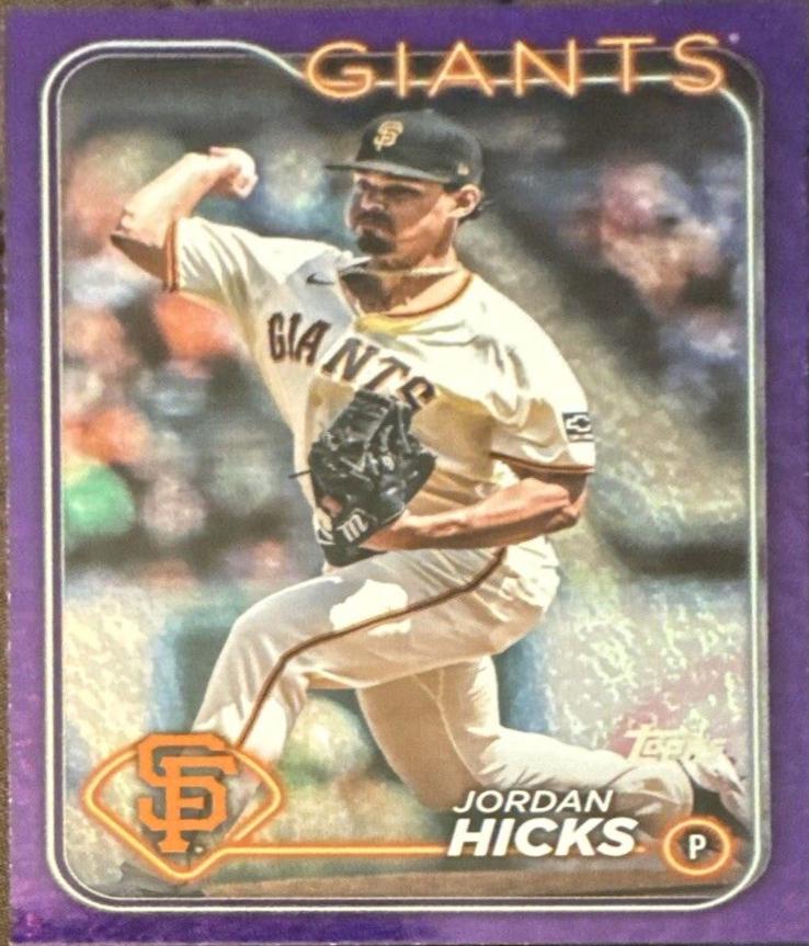 Jordan Hicks [Purple Foilboard] #US287