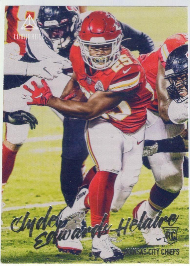 Clyde Edwards-Helaire #218 Football Cards 2020 Panini Chronicles Luminance